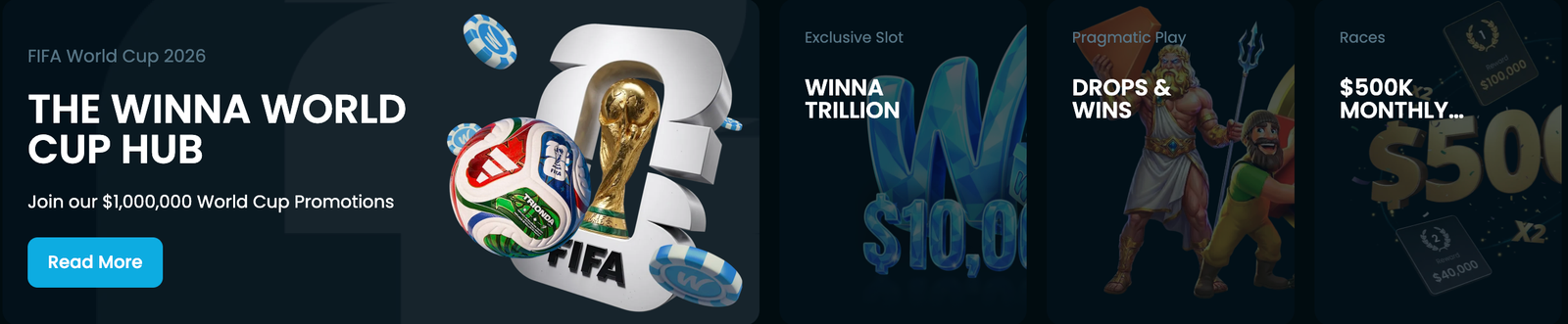 Winna monthly races promo banner